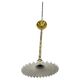 Art Nouveau pendant lamp in brass