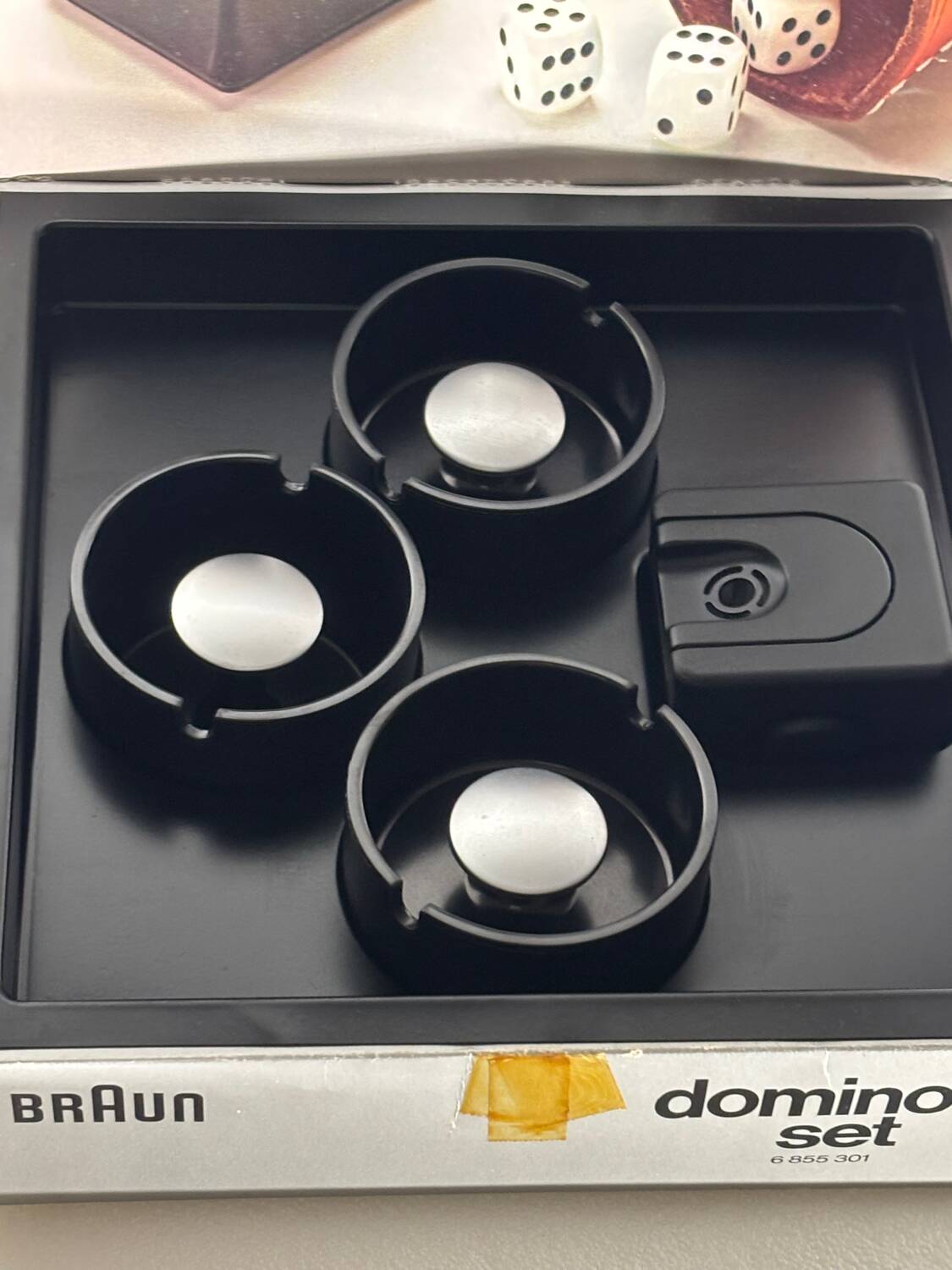 Braun Domino Smoking Set Designer Dieter Rams  Complete with Box