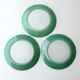 Lot 6 assiettes plates anciennes duralex couleur - 3 jaunes  et 3 vertes