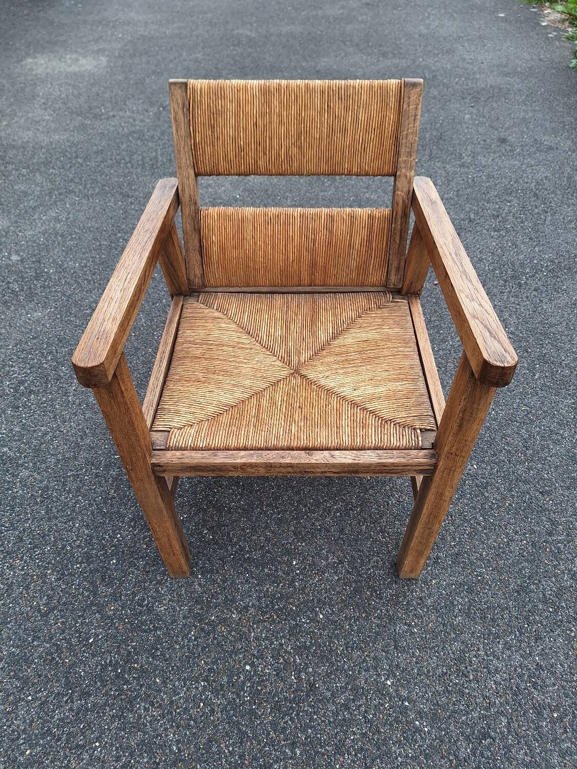 Vintage Brutalist Armchair