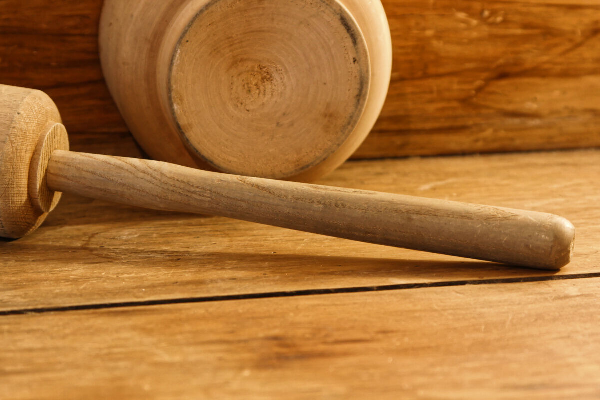 Mortier et pilon de cuisine