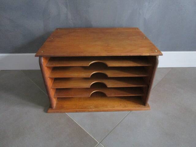 Oak office sorter/antique mail rack
