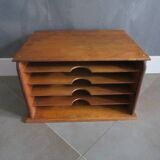 Oak office sorter/antique mail rack