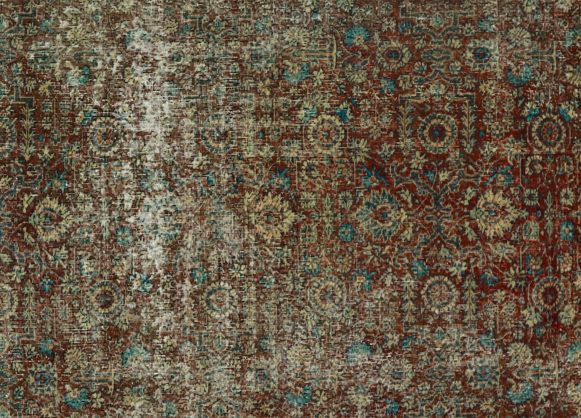 Anatolian handmade vintage rug 337 cm x 264 cm