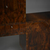 Art Deco Bar Cabinet – asymmetrical form – Poland, 1930s