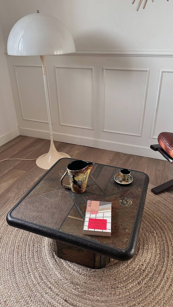 Brutalist coffee table by Paul Kingma