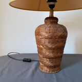 Vintage wicker lamp