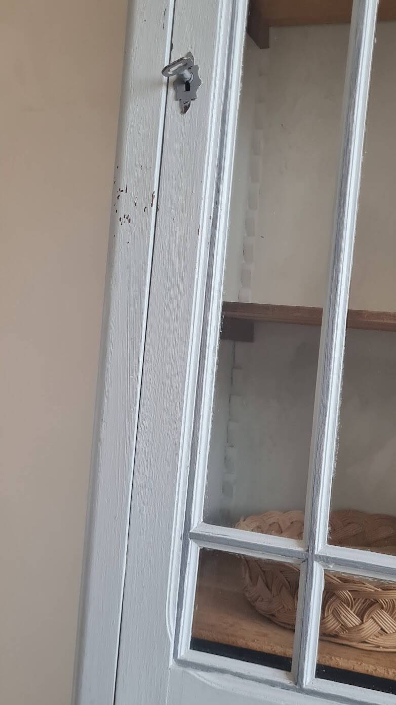 Parisian Art Deco glass cabinet