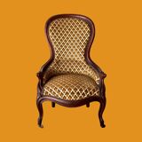 Futeuil bergère cabriolet style Louis XV