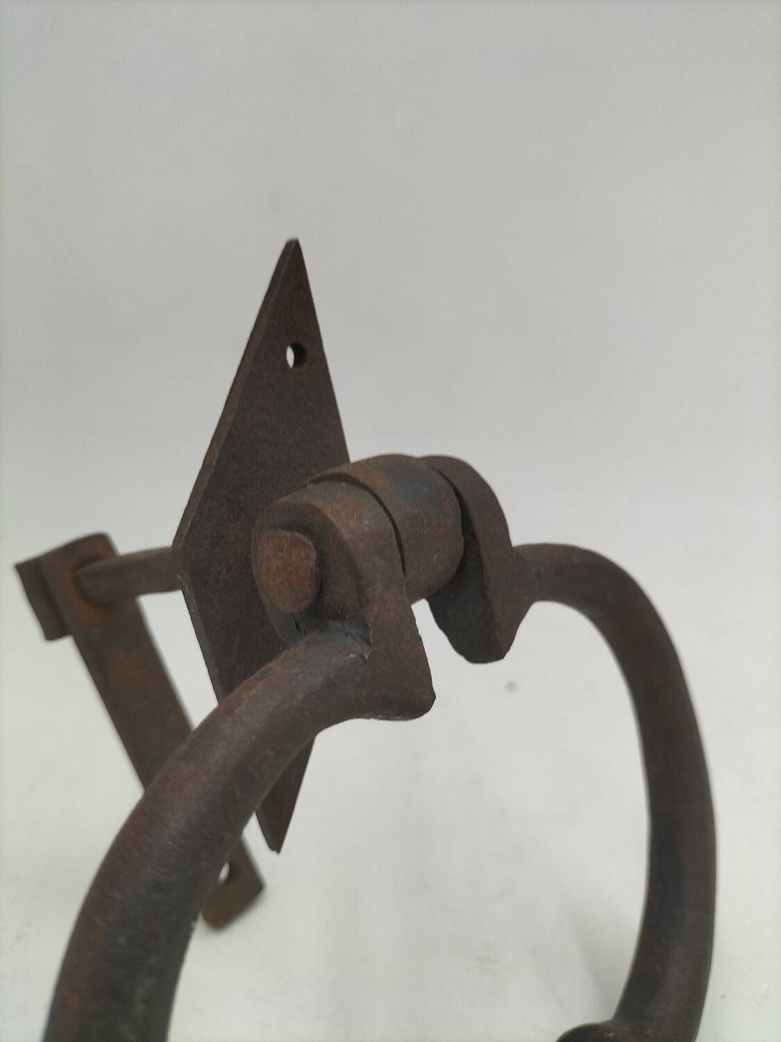 Old wrought iron door knocker