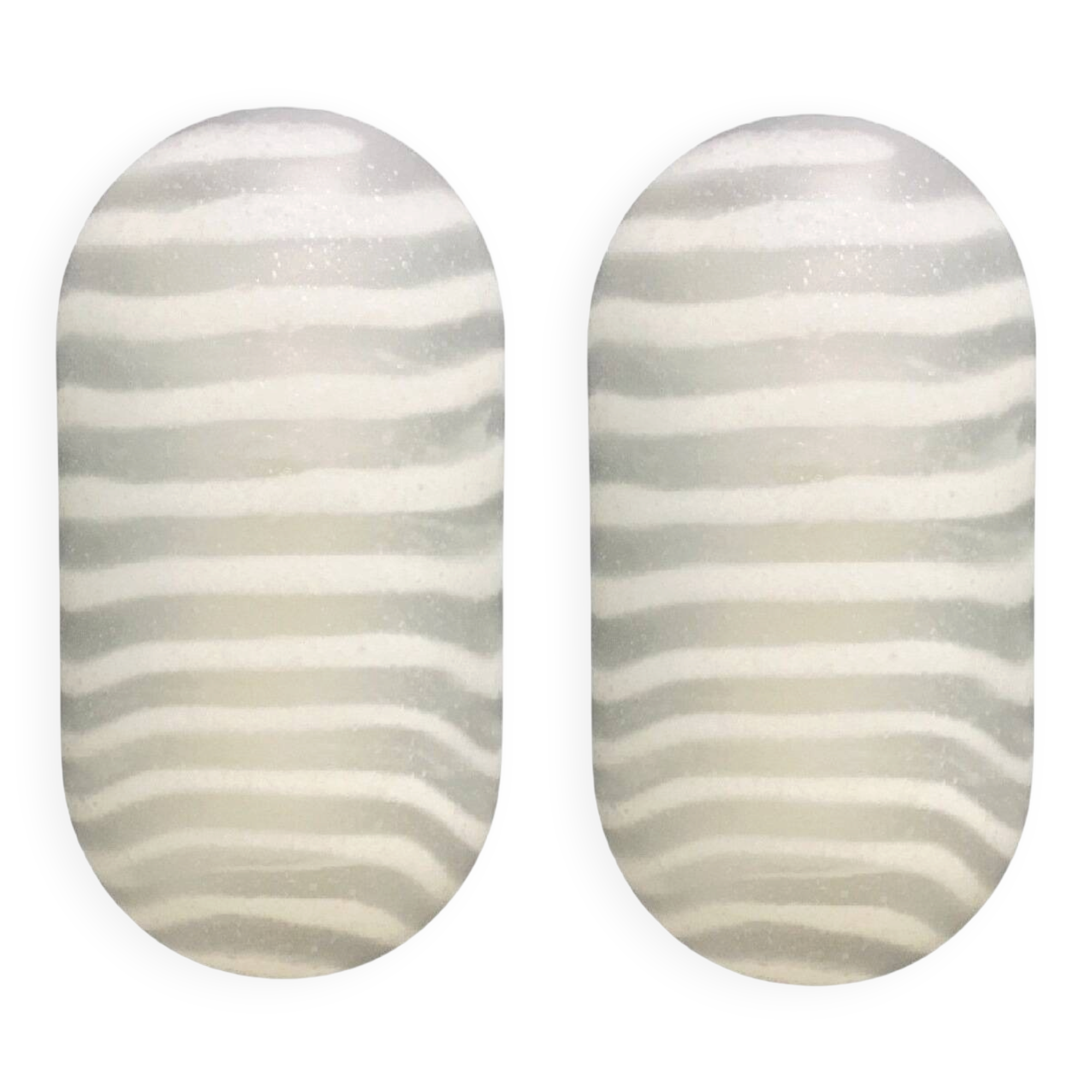 Pair of Vintage Striped Glass Wall Lamps - Peill & Putzler, Germany, 1970s