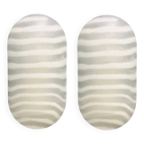 Pair of Vintage Striped Glass Wall Lamps - Peill & Putzler, Germany, 1970s