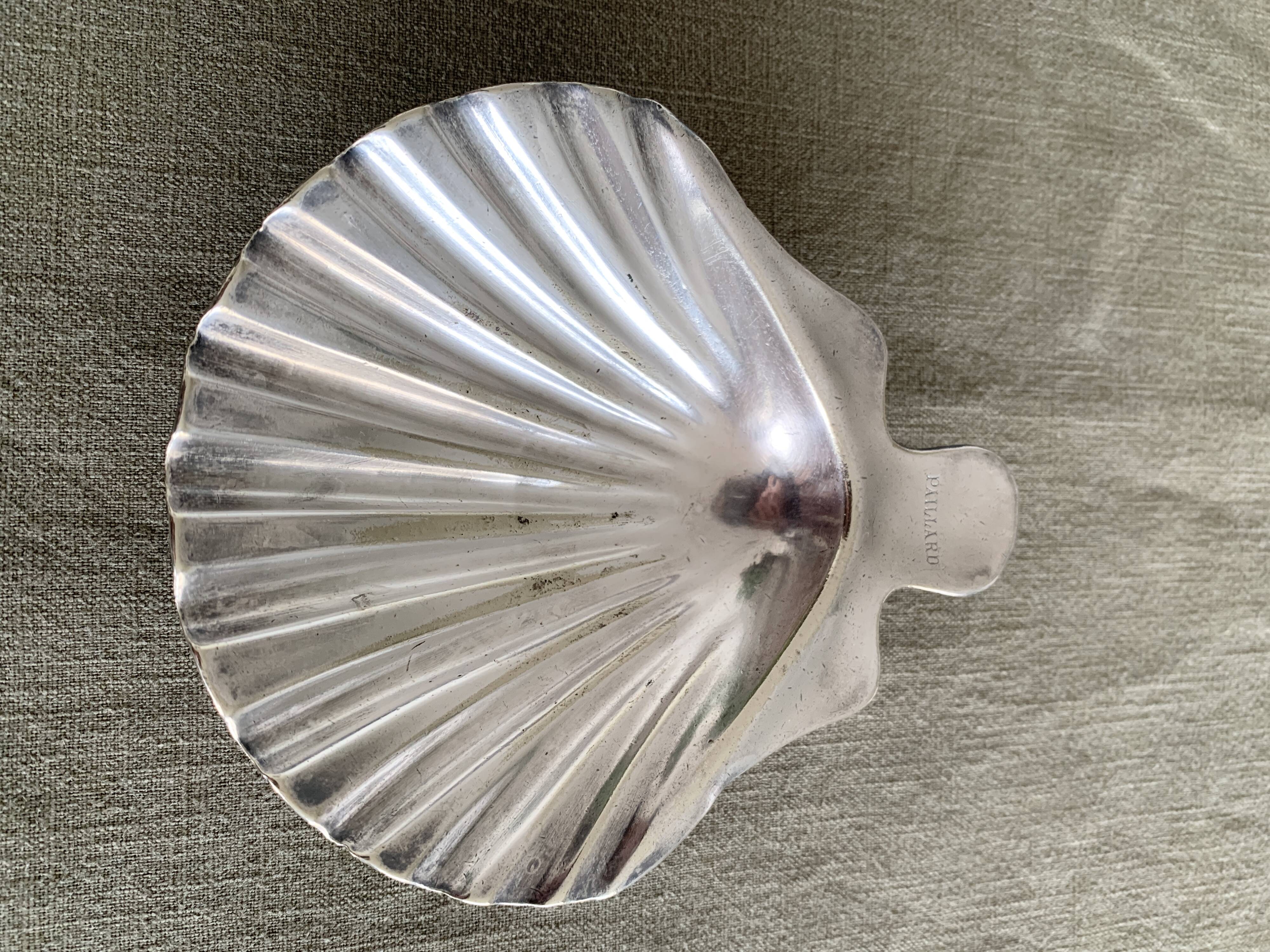 Silver-plated metal shell Christofle
