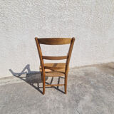Paire de fauteuils Louis Philippe en châtaignier