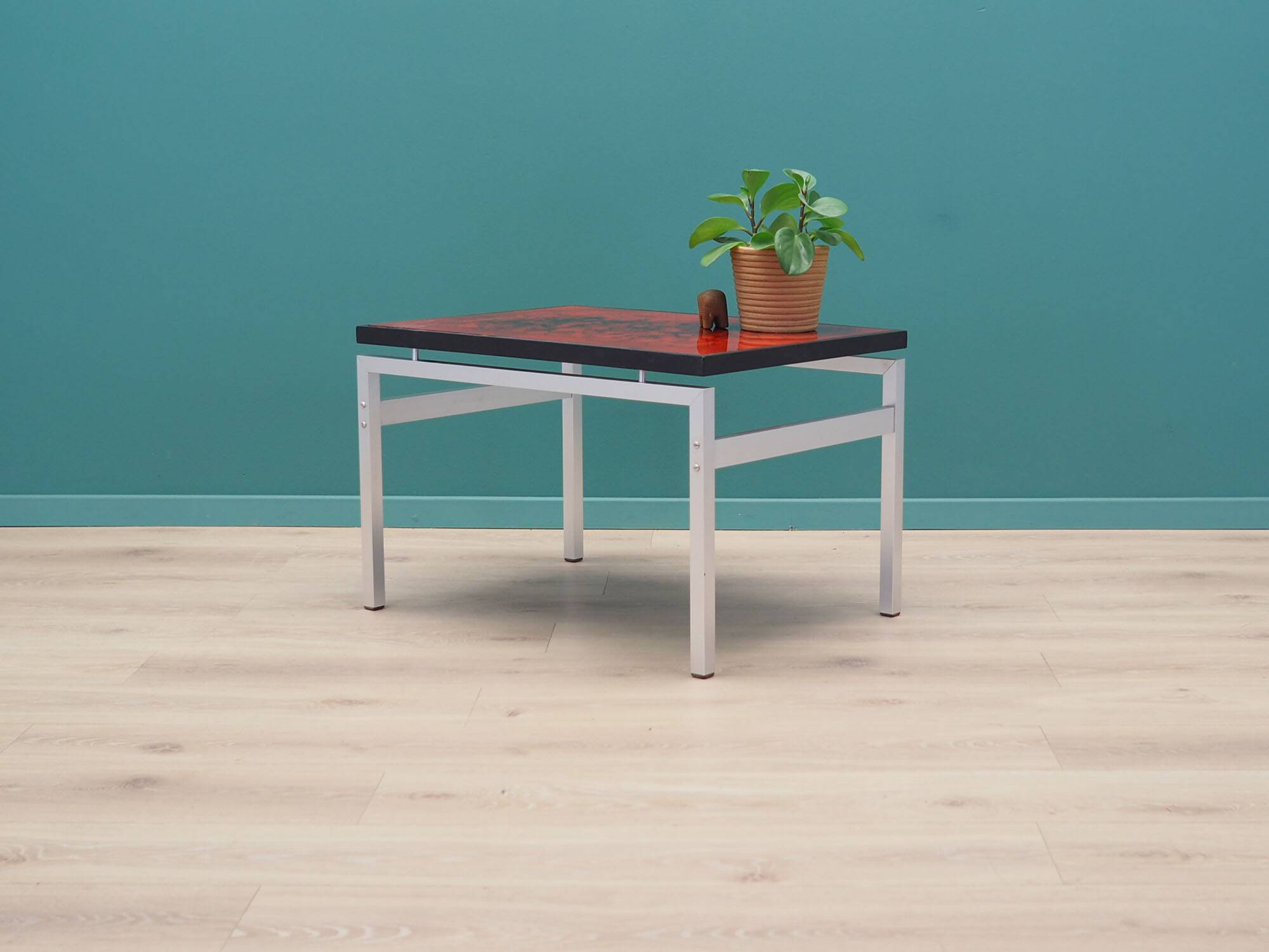 Table basse en verre, design danois, années 1970, designer : Jean Rene