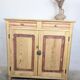 Rustic pine sideboard with two doors