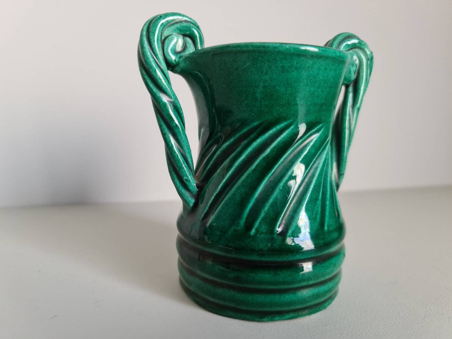 Vase signed Vallauris antique style 1960 / French ceramic / French Riviera / artisanal work / France / 20th century