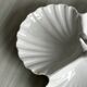 3-compartment white porcelain dish