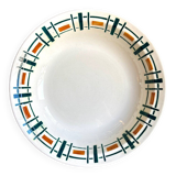 Badonviller round and hollow dish in glazed earthenware, "Quiberon" service