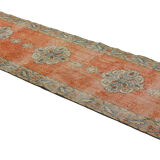 Anatolian handmade vintage rug 353 cm x 105 cm
