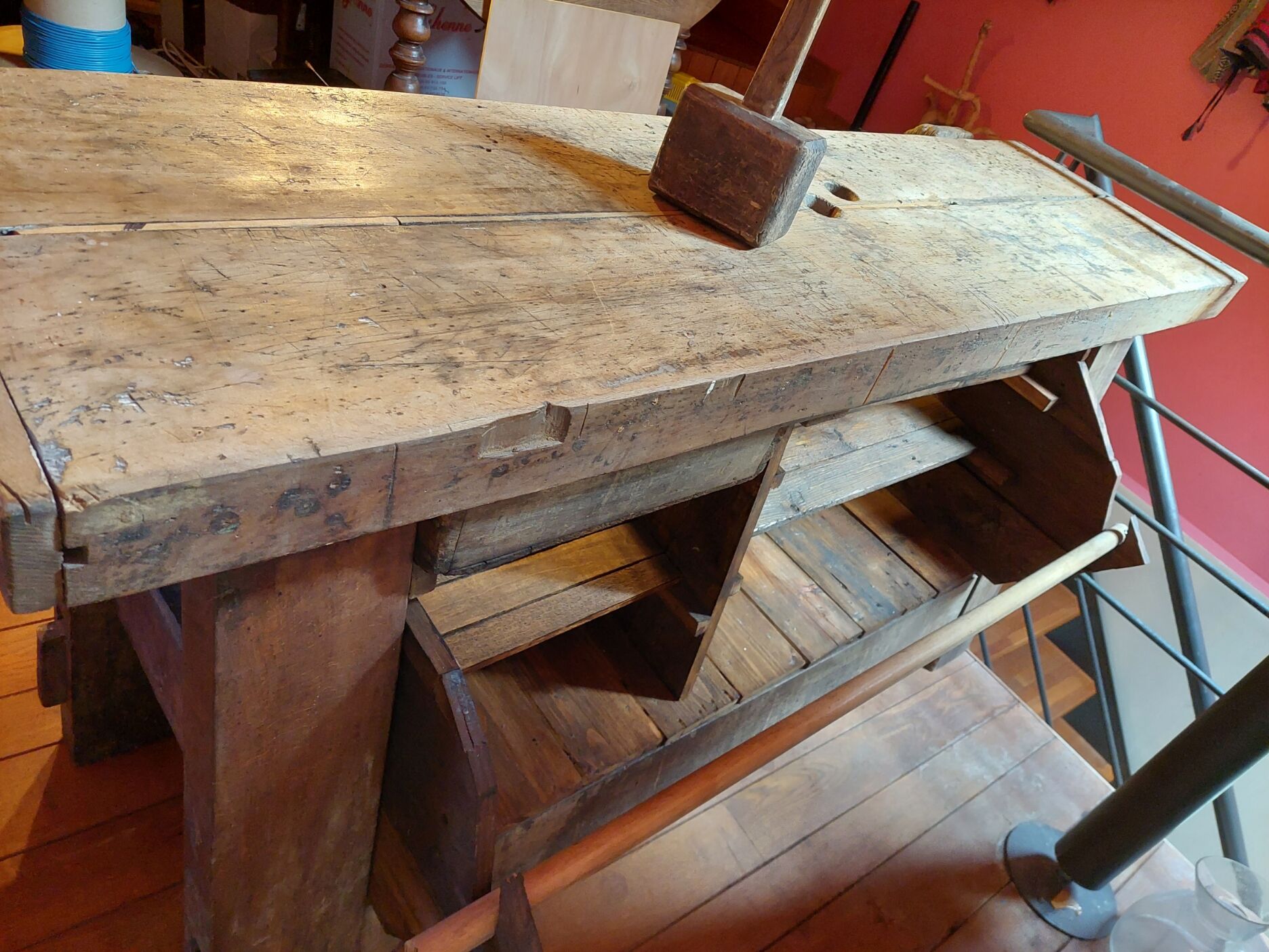 former carpenter's workbench