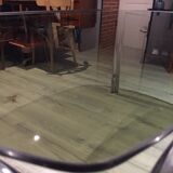 Vintage table 80,glass and chrome