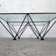 Table basse verre et acier