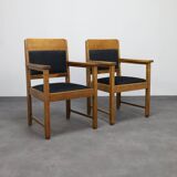 2x Arm Chair Art Deco, 1930s