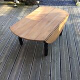 Low table with folding extensioncords