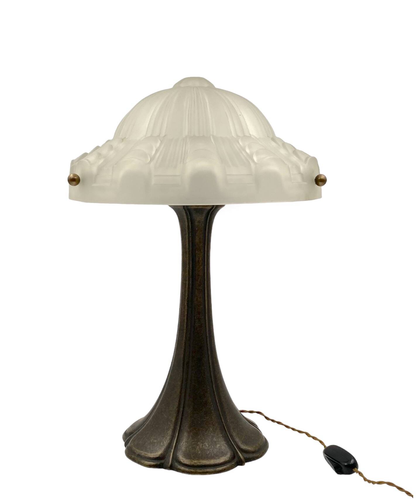 Art Deco bronze table Lamp, France ca. 1930s