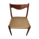 Danish Scandinavian chair in teak and rope GS 60