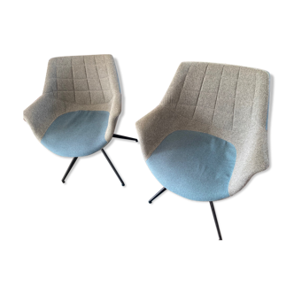 Pair of Doulton armchairs Zuiver design Netherlands
