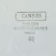 Plat rond en faience digoin sarreguemines modele cannes