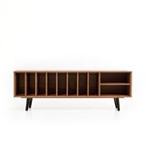Vinyl Record Storage Cabinet Walnut "Silene"
