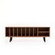Vinyl Record Storage Cabinet Walnut "Silene"