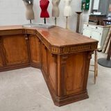 Large corner bar counter from the late 19th century.