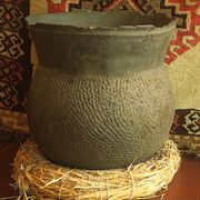 African earthenware storage pot, Senegal 19th century