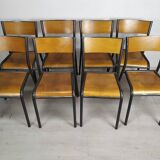 8 school chairs