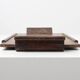 French Art Deco Cerused Oak Serving Tray with Raised Handles, 1920s