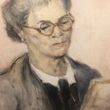 Autoportrait à l’aquarelle par Renée Prinz