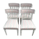Série de 4 chaises style Louis XVI patinées