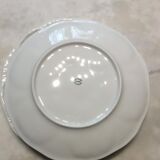 3 white porcelain plates