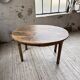 Oval walnut farmhouse table