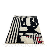 Natural artisanal Moroccan rug 2.5 x 1.5 m