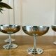 Set of 6 vintage stainless steel dessert bowls