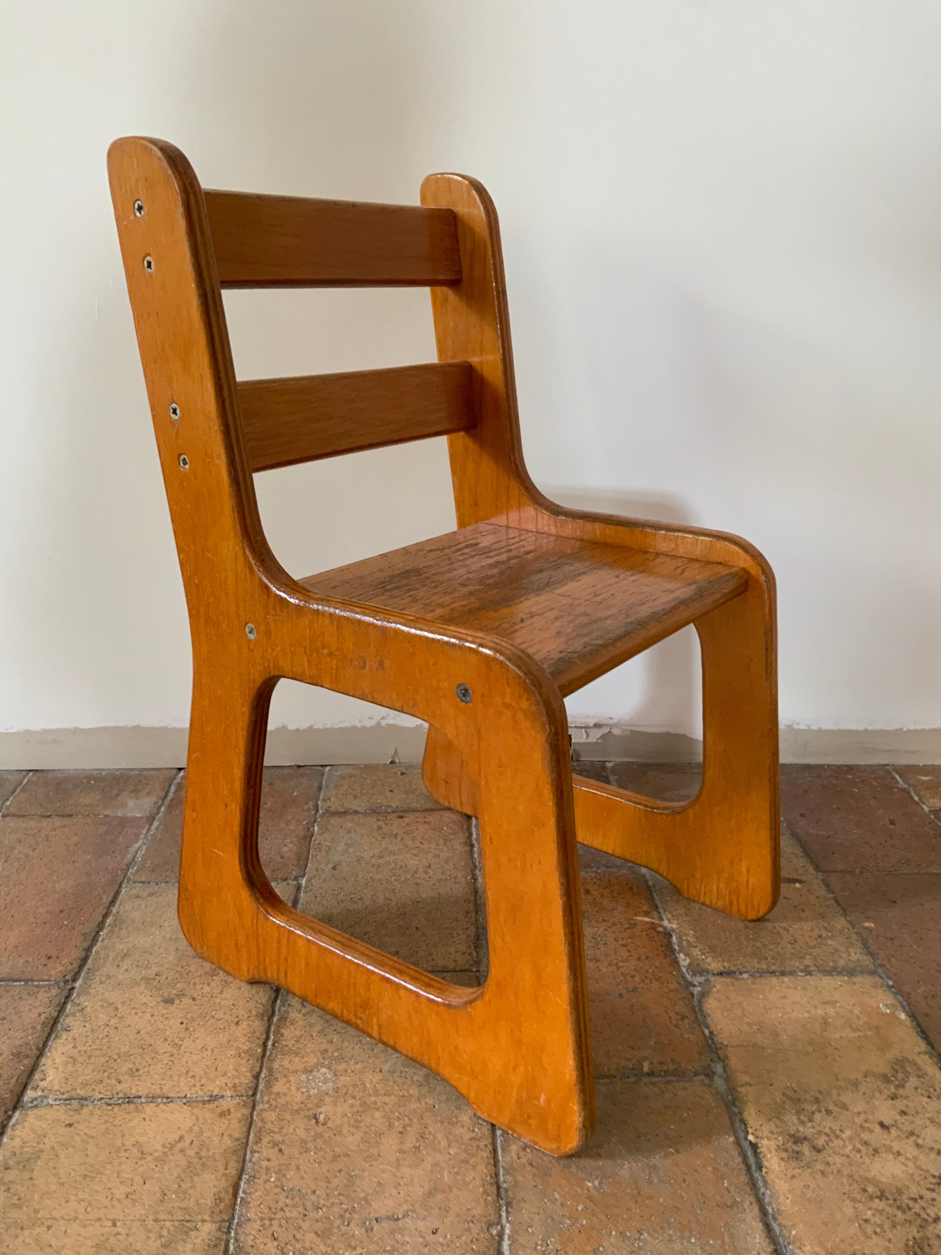 Vintage sled children's chair