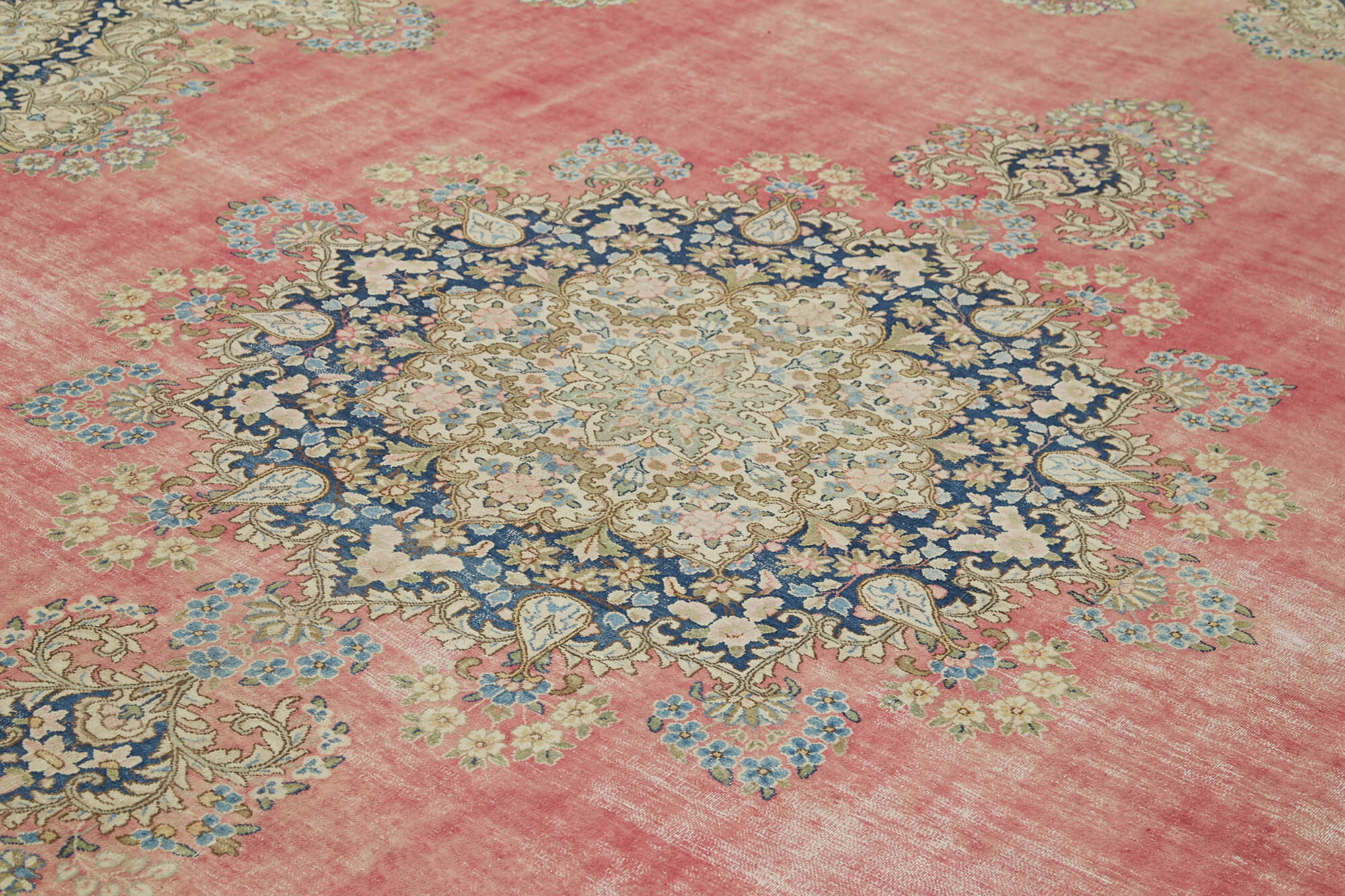 Hand-Knotted Persian Antique 1970s 336 cm x 454 cm Beige Wool Carpet
