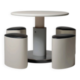 Space age height adjustable dining table, Italy 70s