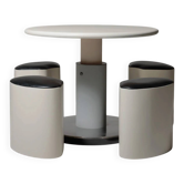 Space age height adjustable dining table, Italy 70s
