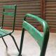 Set of 4 Metal terrace chairs Tolix T1 T2 and Fermob